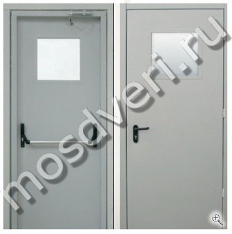 Техническая дверь со стеклом МТД-1213 - купить от производителя Мосдвери Техническая дверь со стеклом МТД-1213